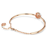 Swarovski Dextera Bangle, Round Cut, White, Rose Gold-tone Finish — 5692259 — view 4