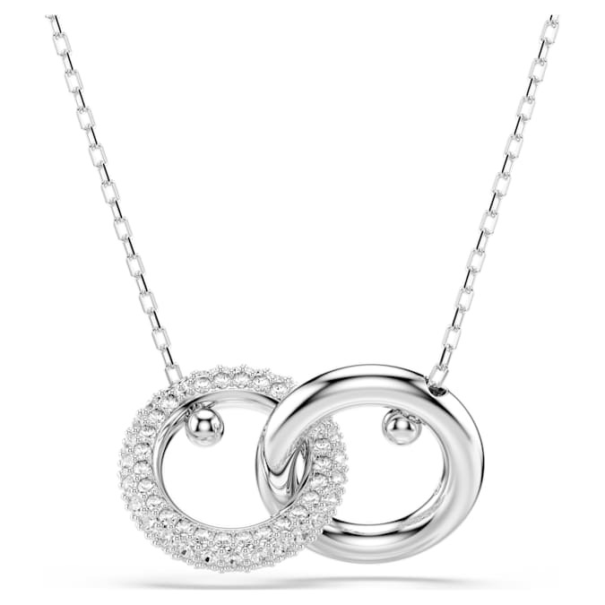 Swarovski Dextera Pendant Interlocking Loop - White
