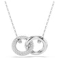 Swarovski Dextera Pendant Interlocking Loop - White