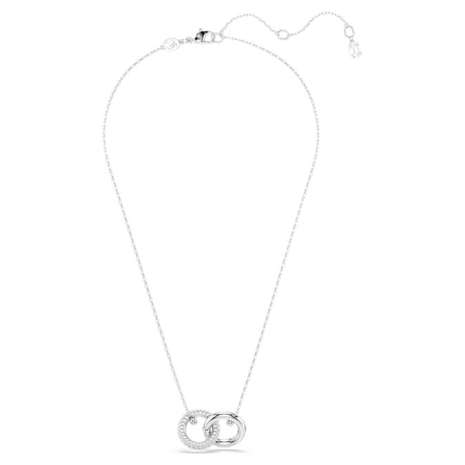 Swarovski Dextera Pendant Interlocking Loop - White