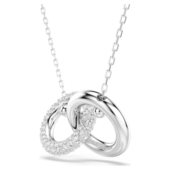 Swarovski Dextera Pendant Interlocking Loop - White