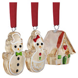 Swarovski Holiday Cheers Gingerbread Ornament Set — 5701511 — view 3