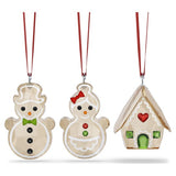 Swarovski Holiday Cheers Gingerbread Ornament Set — 5701511 — view 1