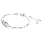 Swarovski Hyperbola Bracelet, Infinity, White, Rhodium Plated — 5679664 — view 2