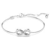 Swarovski Hyperbola Bracelet, Infinity, White, Rhodium Plated — 5679664 — view 1