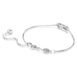 Swarovski Hyperbola Bracelet, Infinity, White, Rhodium Plated — 5679664 — view 4