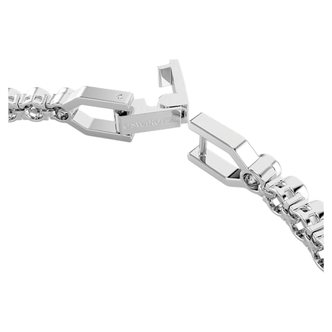 Swarovski Emily Bracelet, Round Cut, White, Rhodium Plated