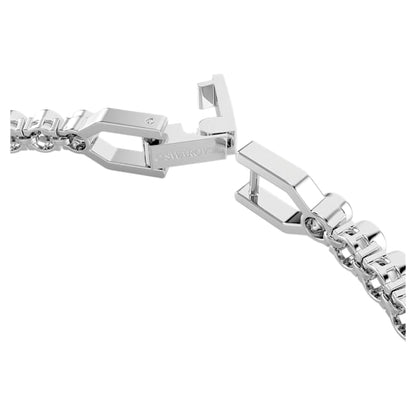 Swarovski Emily Bracelet, Round Cut, White, Rhodium Plated