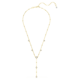 Swarovski Imber Y Necklace, Round Cut, White, Gold-tone Finish — 5684510 — view 2