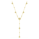 Swarovski Imber Y Necklace, Round Cut, White, Gold-tone Finish — 5684510 — view 5