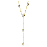 Swarovski Imber Y Necklace, Round Cut, White, Gold-tone Finish — 5684510 — view 3