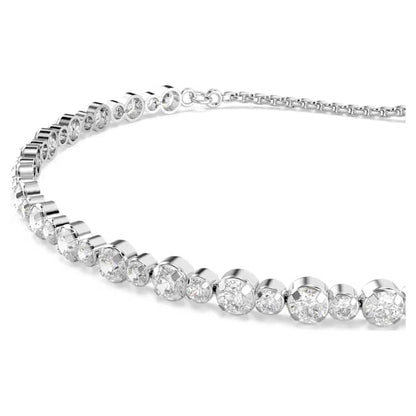 Swarovski Subtle Trilogy Bracelet, Round Cut, White, Rhodium Plated