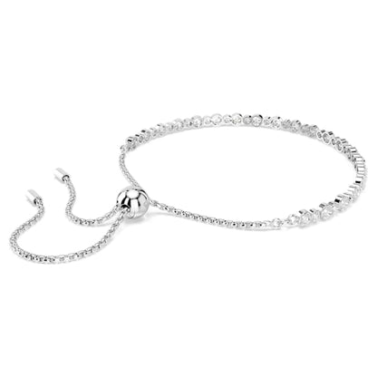 Swarovski Subtle Trilogy Bracelet, Round Cut, White, Rhodium Plated