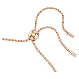 Swarovski Matrix Tennis Bracelet, Round Cut, White, Rose Gold-tone Finish — 5677823 — view 3