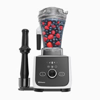 Vitamix Ascent X4 Blender - Polar White front view with ingredients
