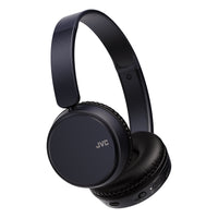 JVC Deep Bass Wireless On-Ear Headphones with Mic & Remote - Indigo Blue — HA-S36W-A sideB