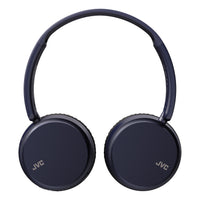 JVC Deep Bass Wireless On-Ear Headphones with Mic & Remote - Indigo Blue — HA-S36W-A swivel