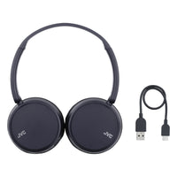 JVC Deep Bass Wireless On-Ear Headphones with Mic & Remote - Indigo Blue — HA-S36W ACC A