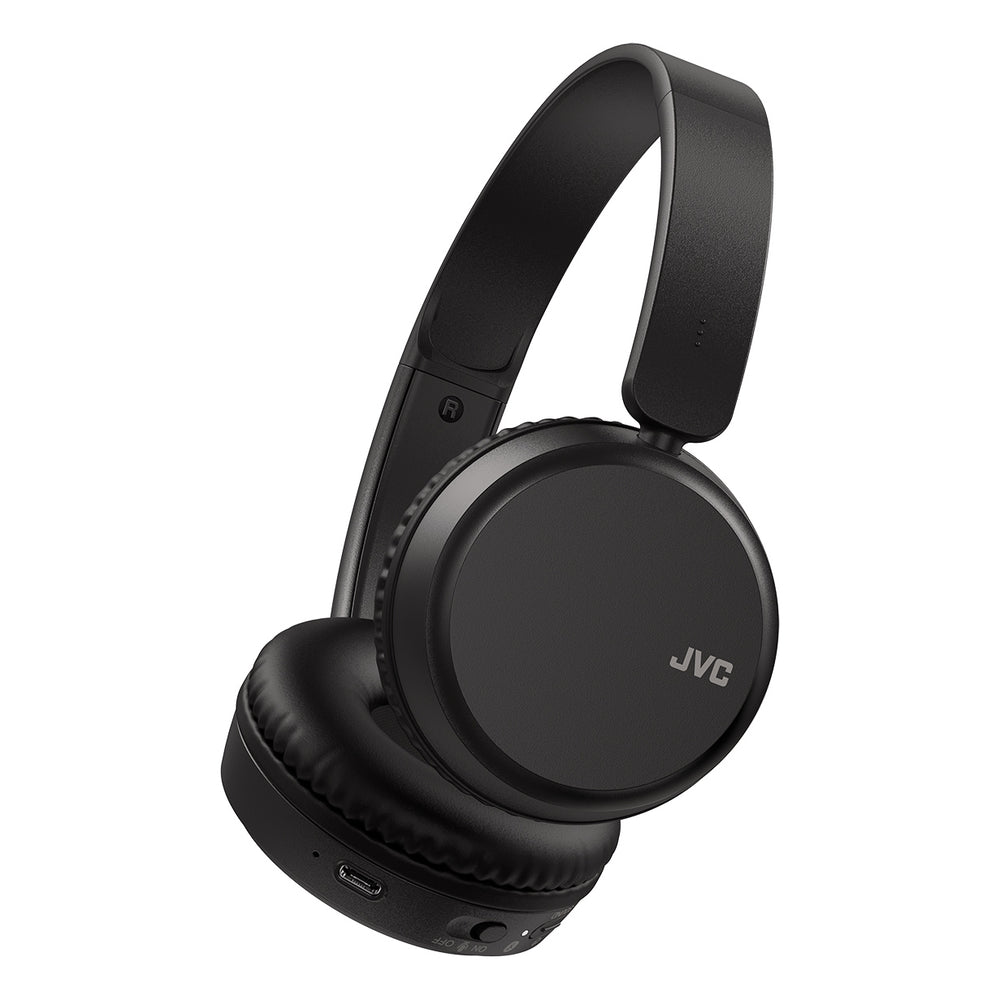 JVC Deep Bass Wireless On-Ear Headphones with Mic & Remote - Carbon Black — HA-S36W-B