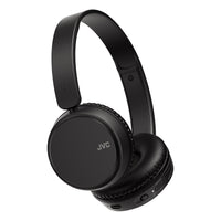 JVC Deep Bass Wireless On-Ear Headphones with Mic & Remote - Carbon Black — HA-S36W-B sideB