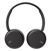 JVC Deep Bass Wireless On-Ear Headphones with Mic & Remote - Carbon Black — HA-S36W-B swivel