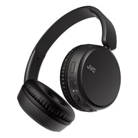 JVC Deep Bass Wireless On-Ear Headphones with Mic & Remote - Carbon Black — HA-S36W-B button