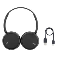 JVC Deep Bass Wireless On-Ear Headphones with Mic & Remote - Carbon Black — HA-S36W ACC B