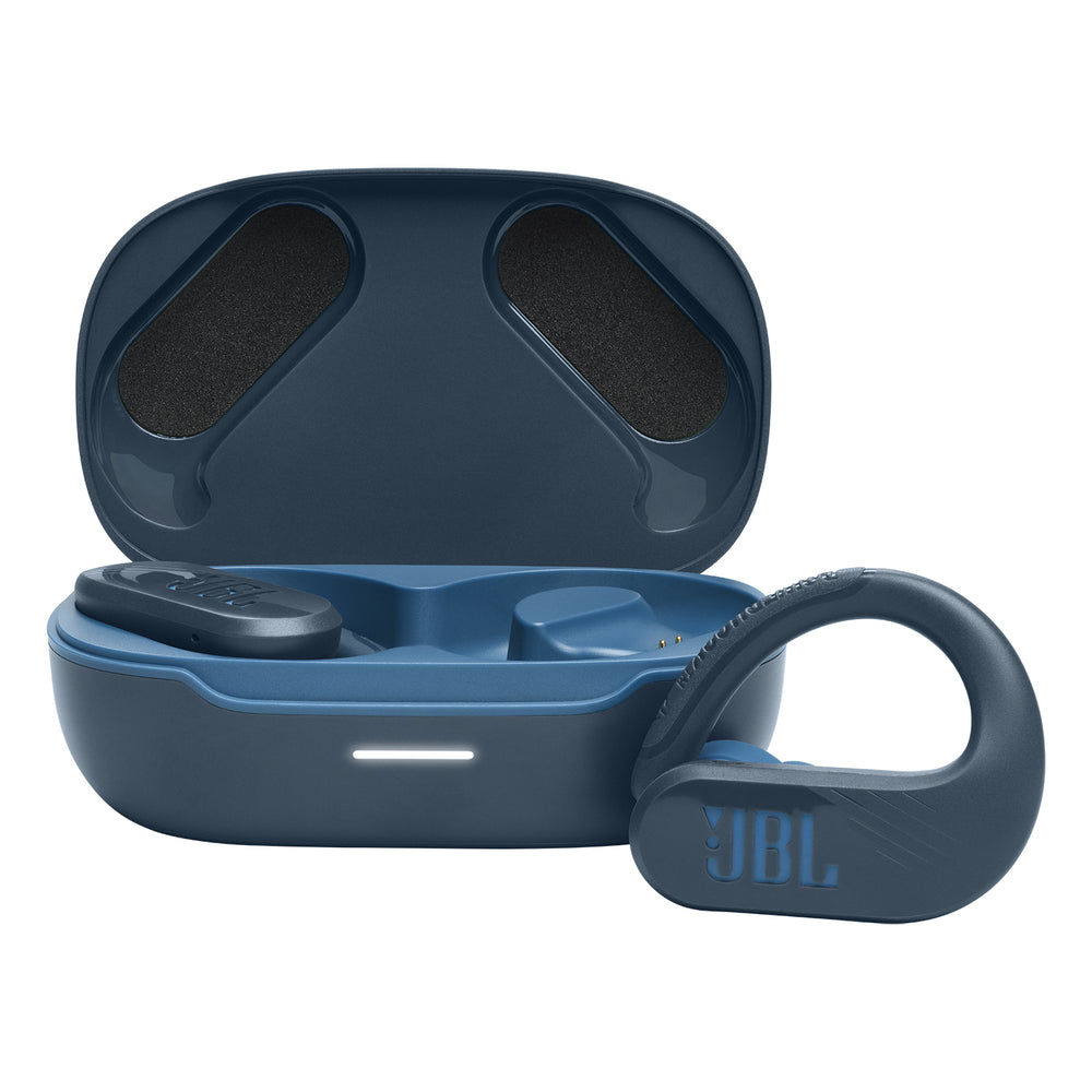 JBL Endurance Peak 3 - Blue - Dust and water proof True Wireless active earbuds - Hero