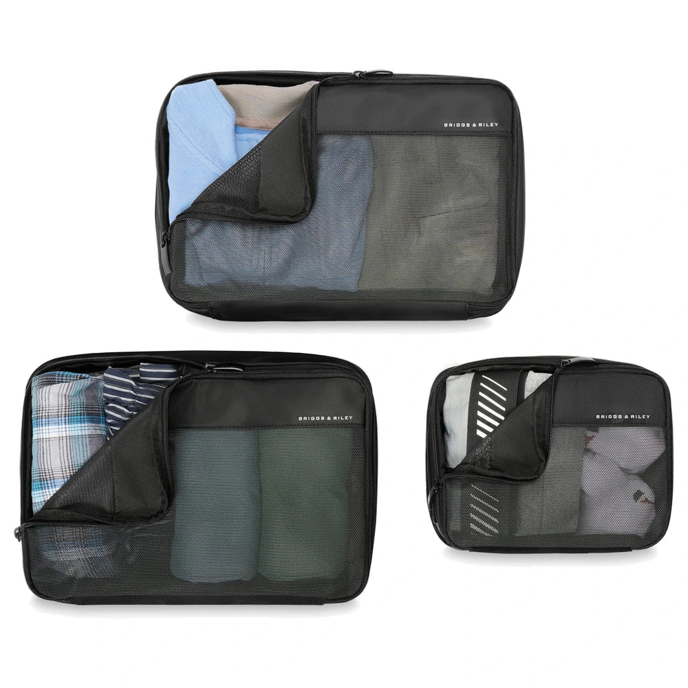 Briggs & Riley Carry-On Compression Packing Cube Set - Black