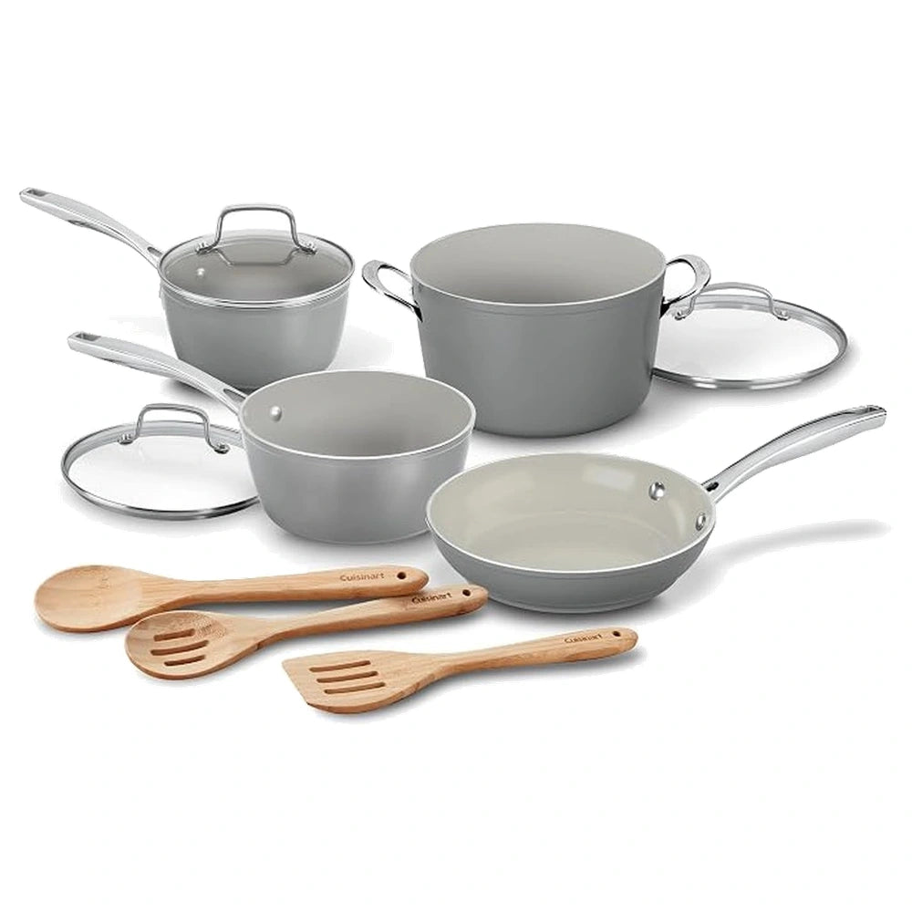 Cuisinart 10-Piece Forged Recycled Aluminum Cookware Set
