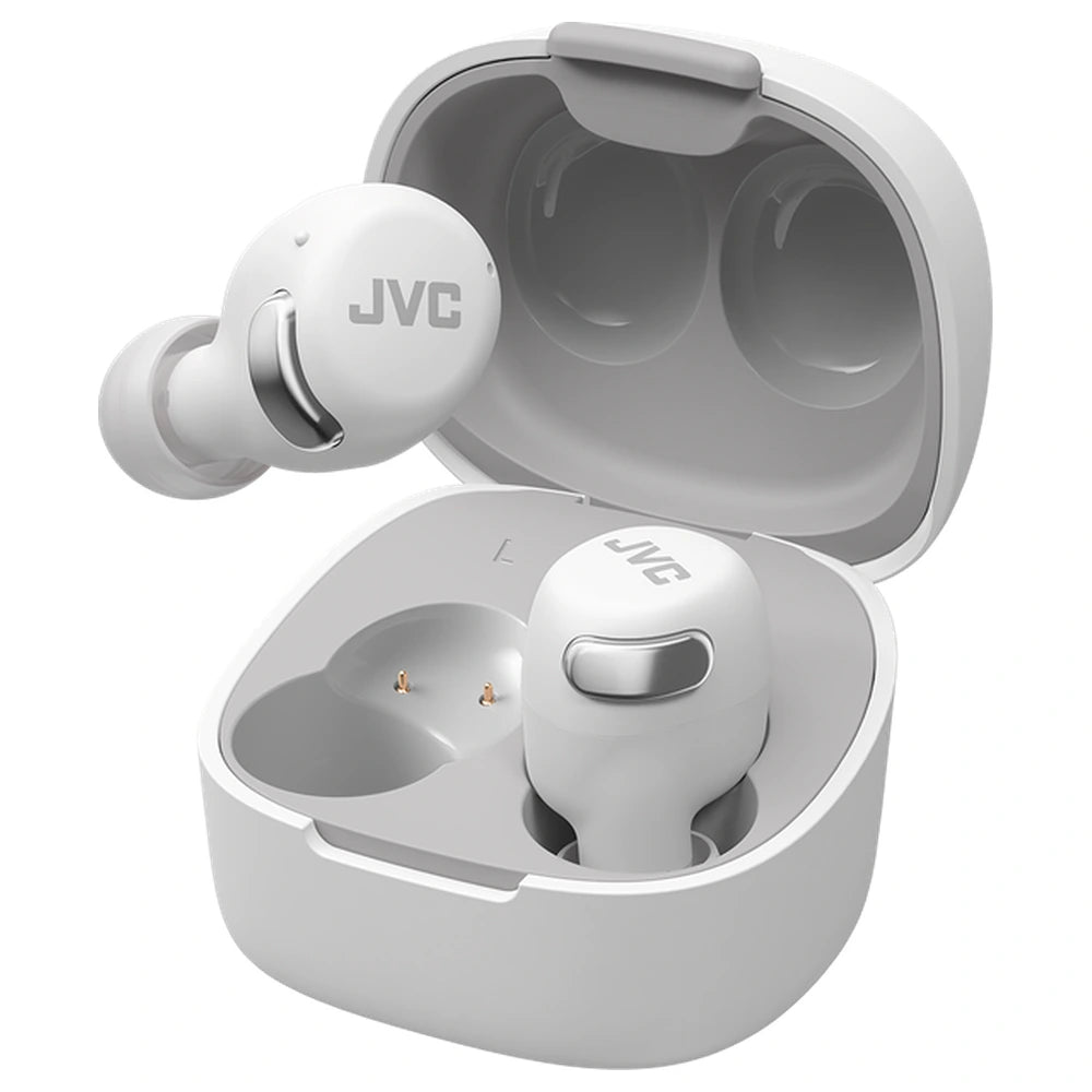 Nouveaux écouteurs intra-auriculaires compacts sans fil à réduction de bruit active JVC - Blanc