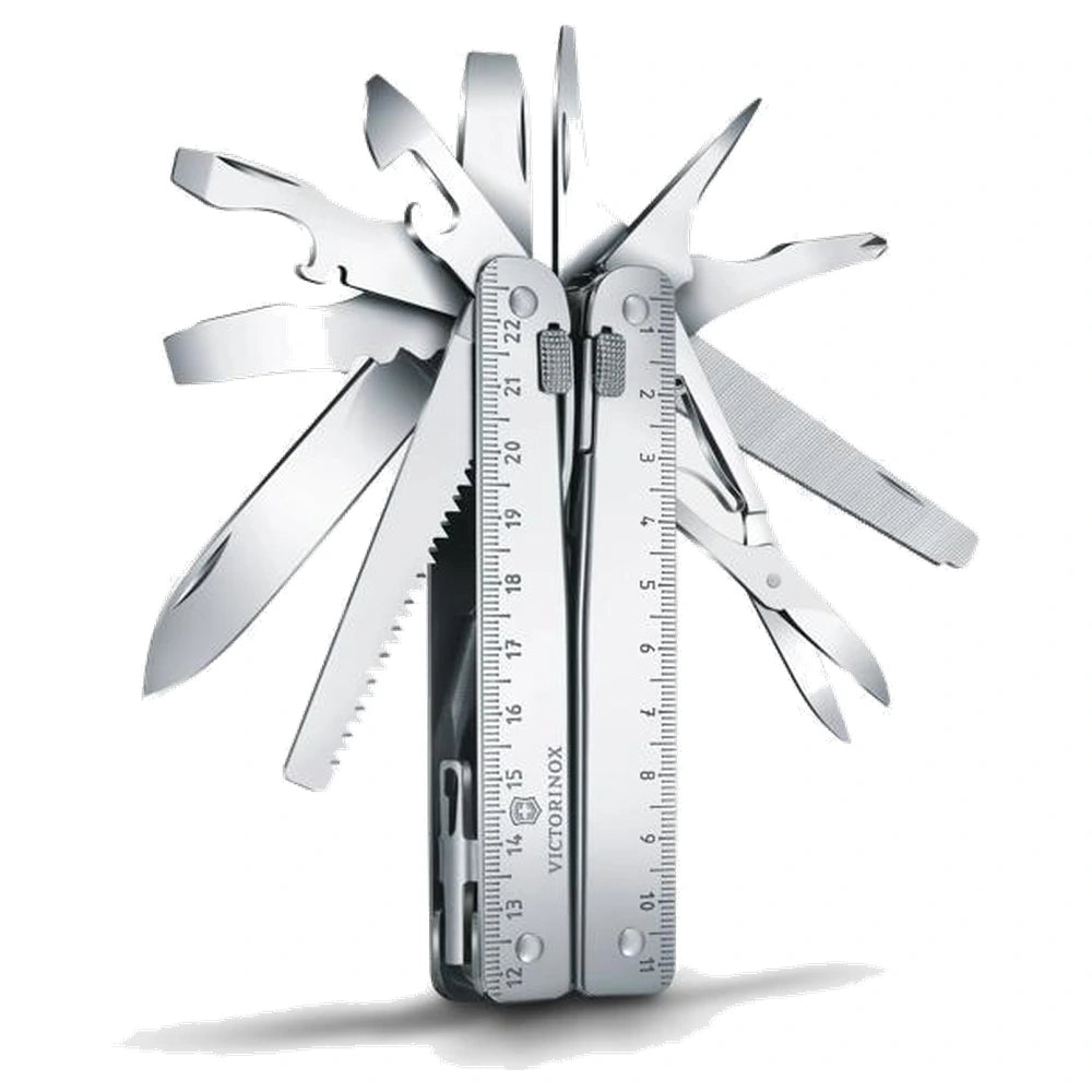 Outil multifonction Victorinox Swiss Tool X – Argent/Argent