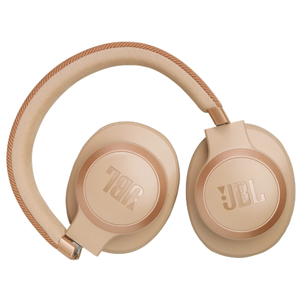 Casque sans fil supra-auriculaire JBL Live 770NC avec réduction de bruit adaptative - Sable