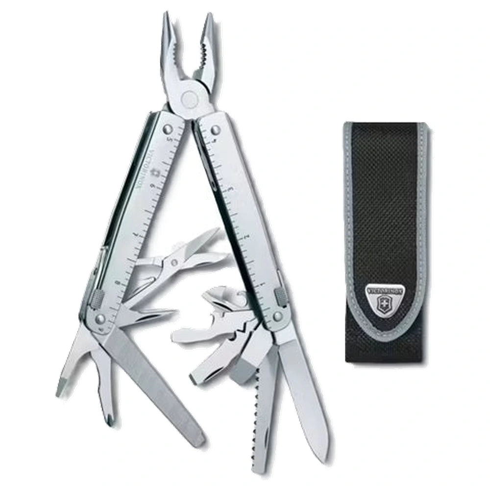 Outil multifonction Victorinox Swiss Tool X – Argent/Argent