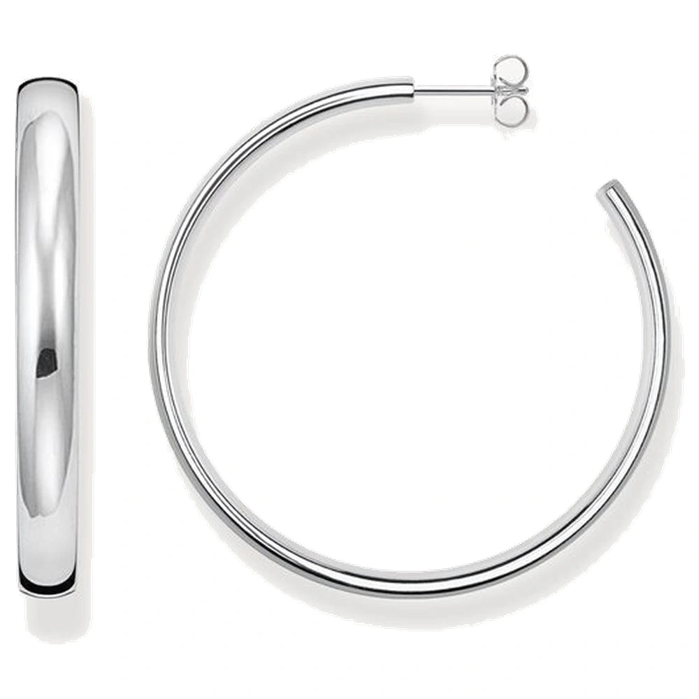 Thomas Sabo Creoles Silver Big Chunky Hoop Earrings