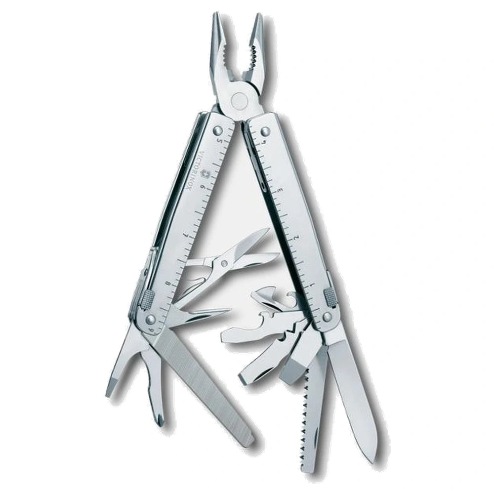 Outil multifonction Victorinox Swiss Tool X – Argent/Argent