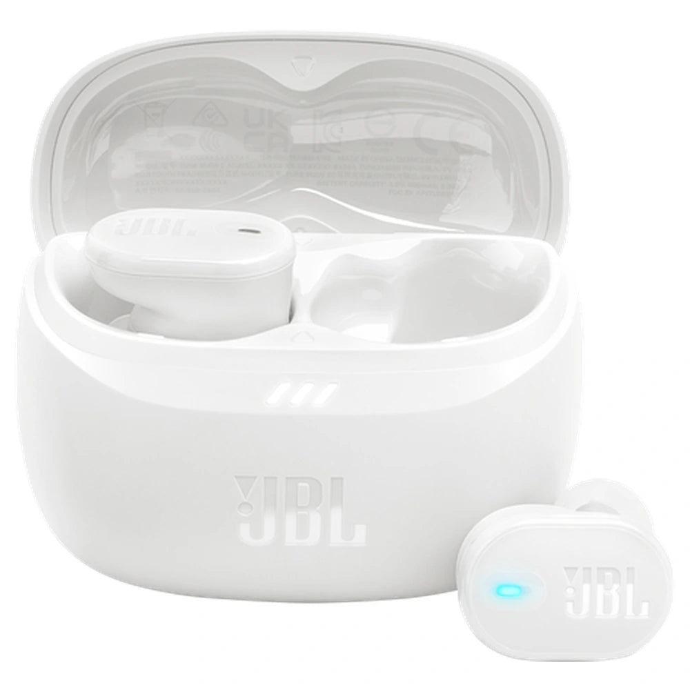 Écouteurs sans fil à réduction de bruit JBL Tune Buds 2 - Blanc
