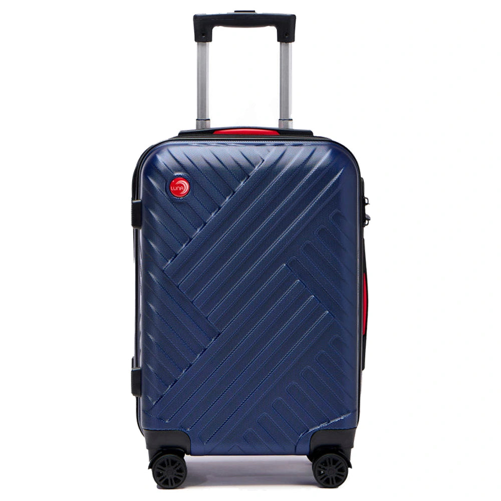 LUNA Ella 3Pc ABS Luggage Set (20 inches, 24 inches, 28 inches) - Navy