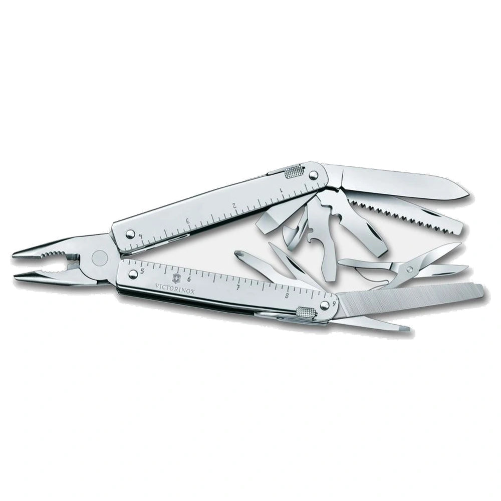 Outil multifonction Victorinox Swiss Tool X – Argent/Argent