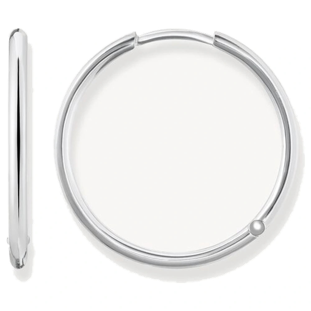 Thomas Sabo Glam & Soul Sterling Silver Hinged Hoop Earrings
