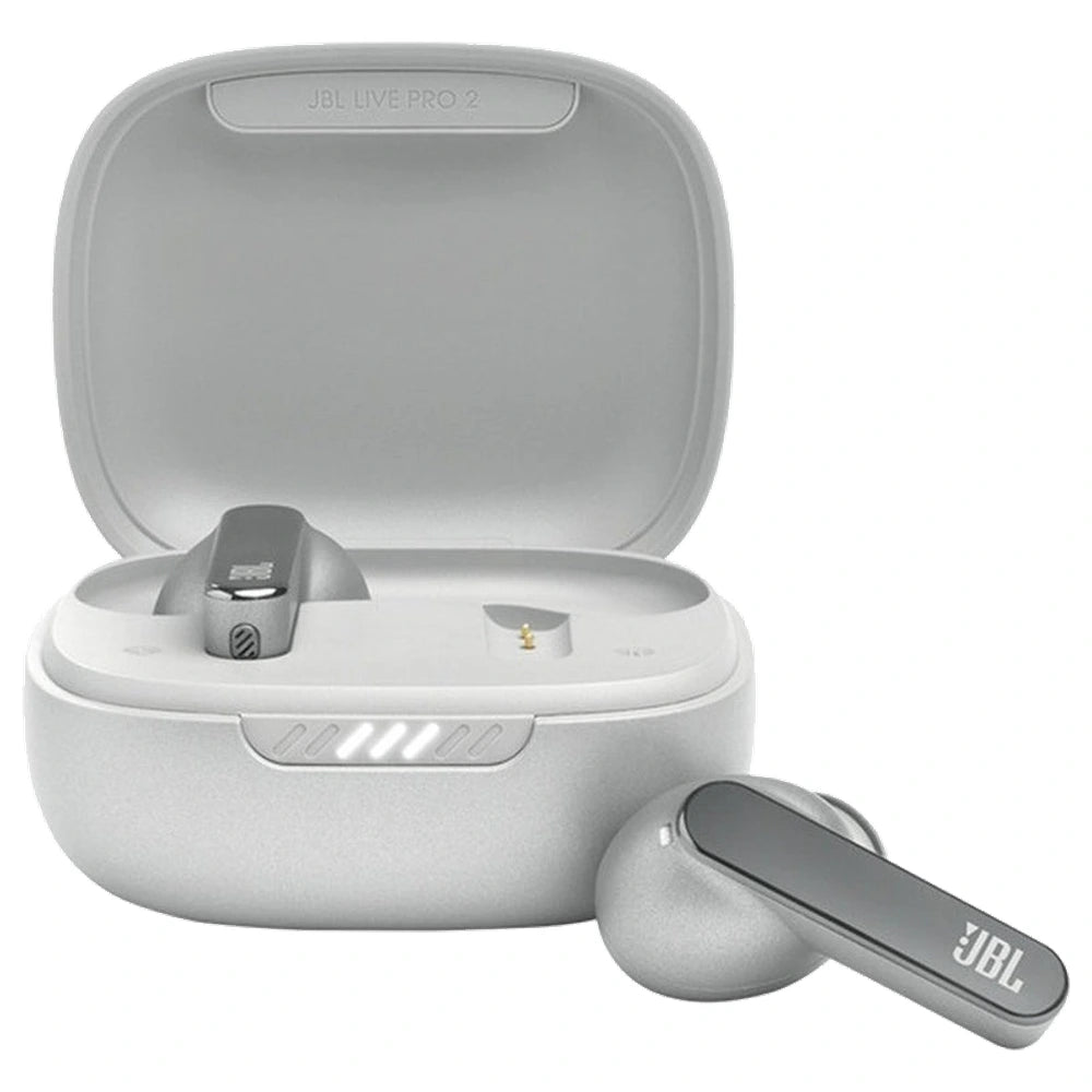 Écouteurs sans fil à suppression de bruit JBL Live Pro 2 True Wireless – Argent