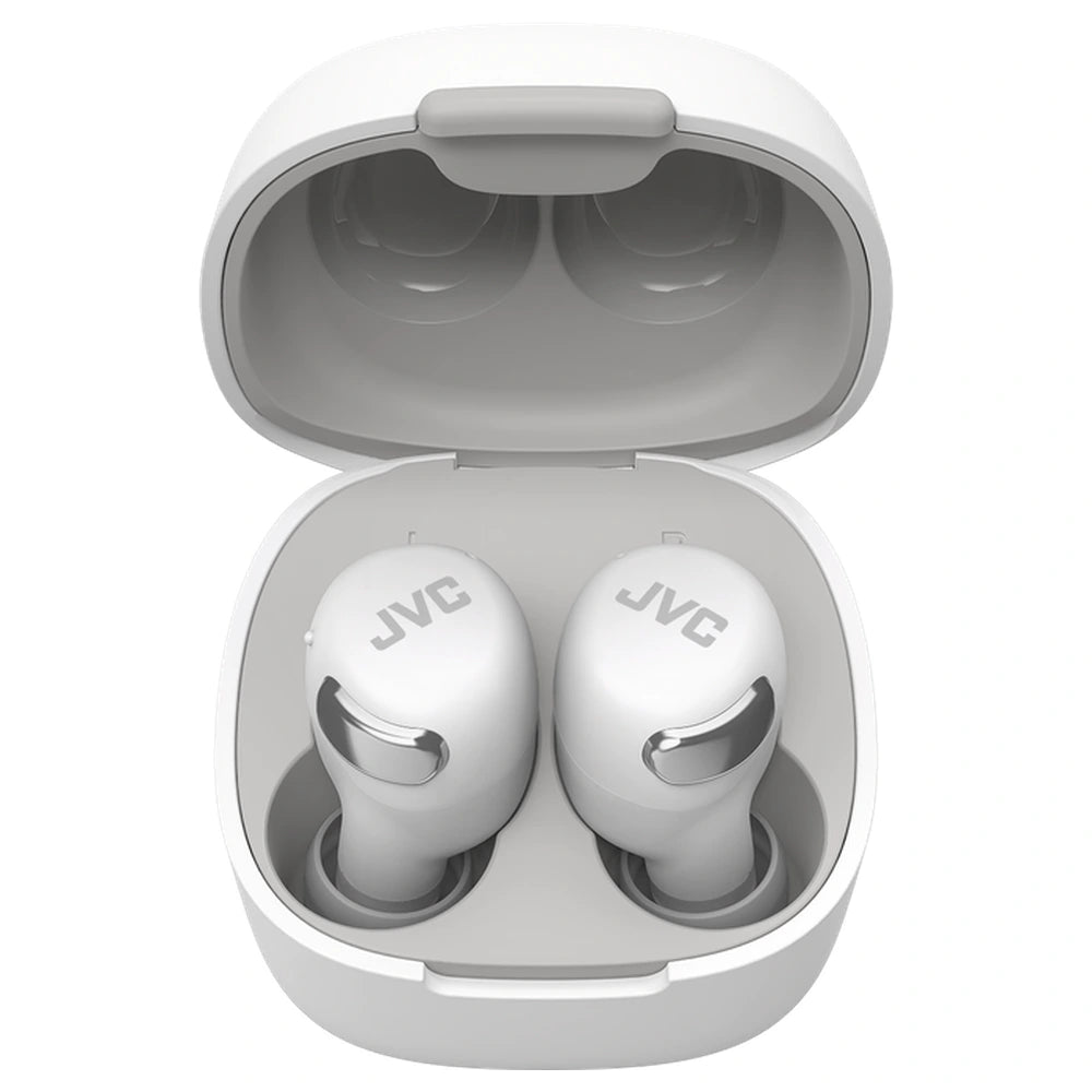 Nouveaux écouteurs intra-auriculaires compacts sans fil à réduction de bruit active JVC - Blanc