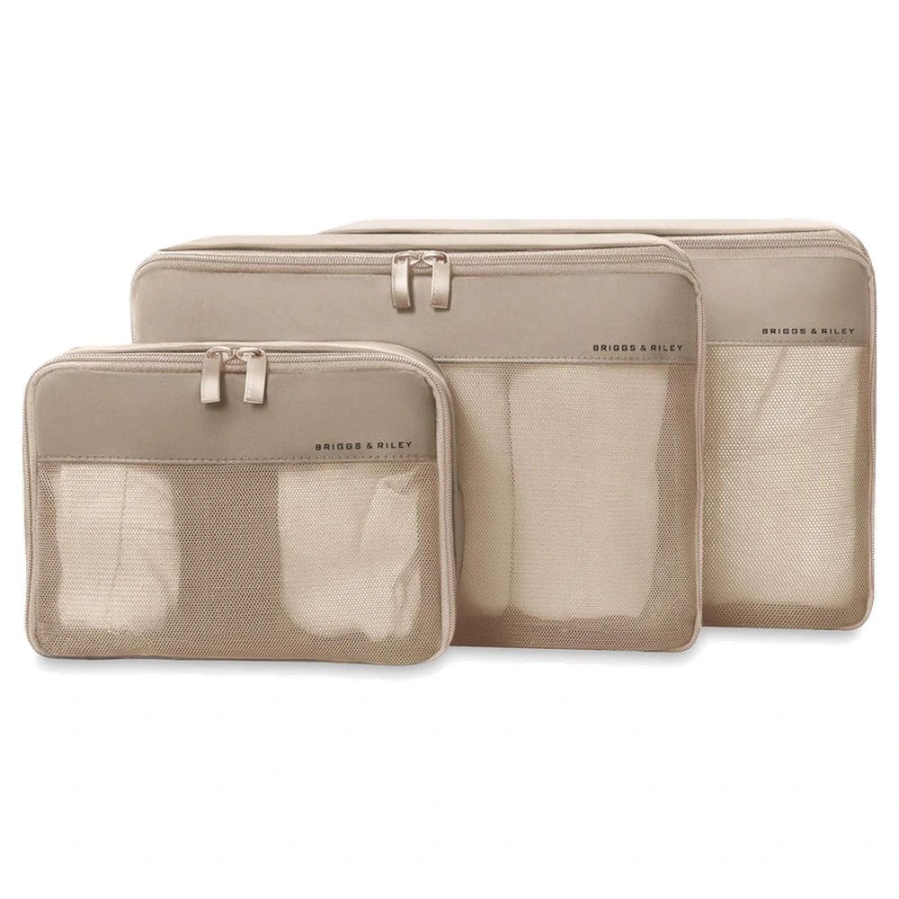 Briggs & Riley Travel Essentials Carry-On Compression Packing Cube Set - Tan