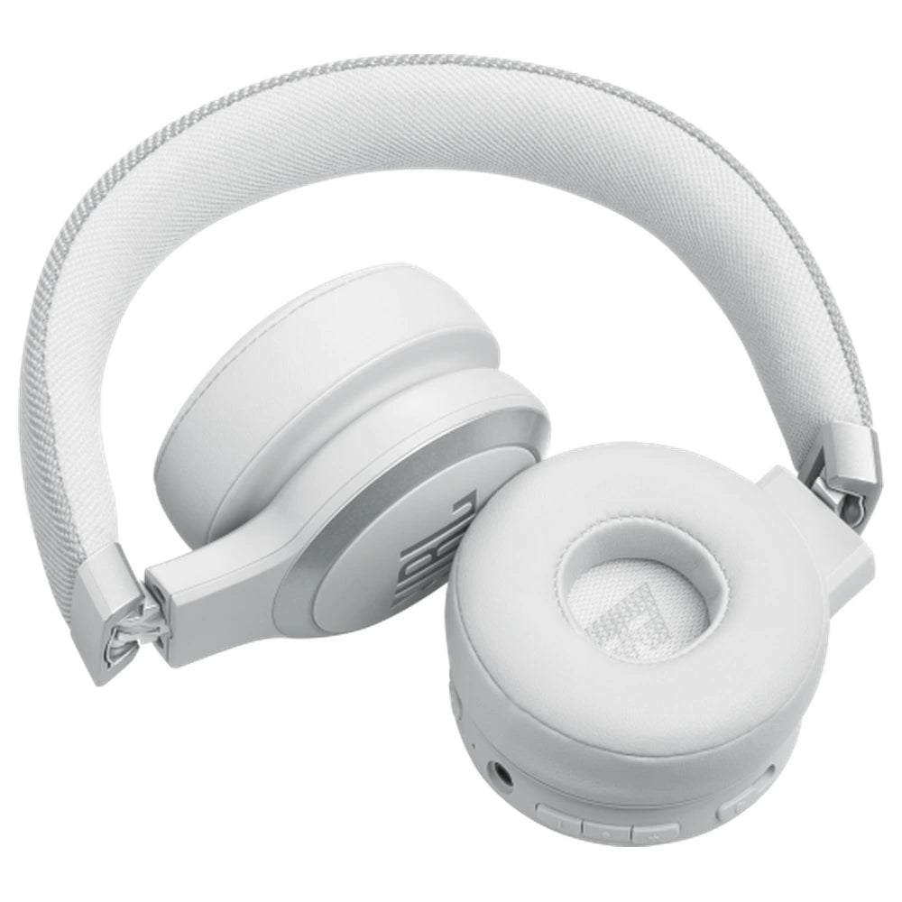 JBL LIVE 670 Wireless True Adaptive Noise-Canceling On-Ear Headphones - White