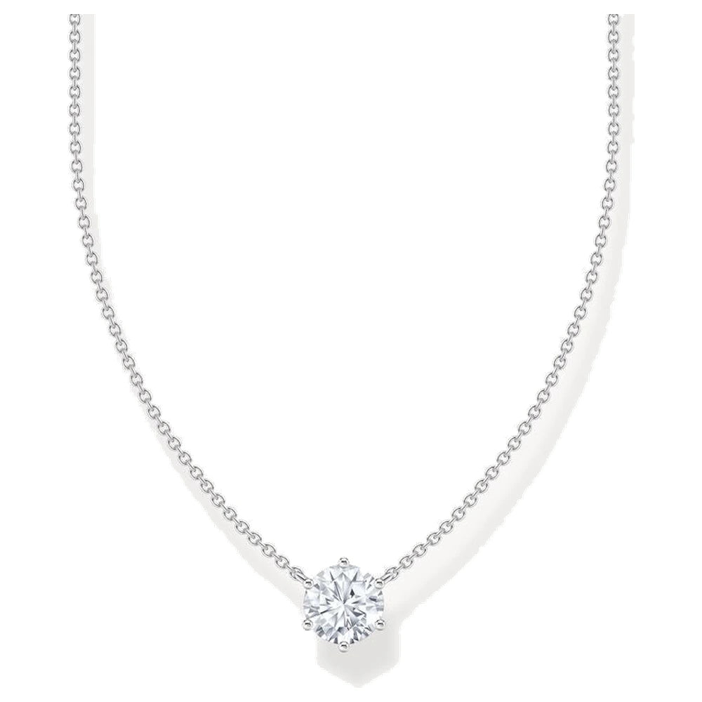 Collier en argent blanc basique Thomas Sabo avec pendentif