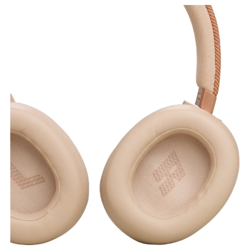 Casque sans fil supra-auriculaire JBL Live 770NC avec réduction de bruit adaptative - Sable