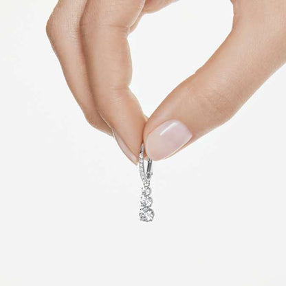Swarovski Attract Trilogy Earrings - White