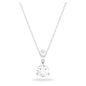Swarovski Solitaire Pendant - White/Rhodium