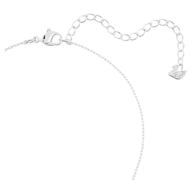 Swarovski Solitaire Pendant - White/Rhodium