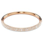 Swarovski Meteora Bangle, Snow Pavé, White, Rose Gold-Tone Plated
